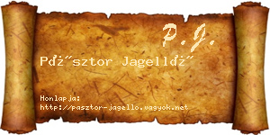 Pásztor Jagelló névjegykártya